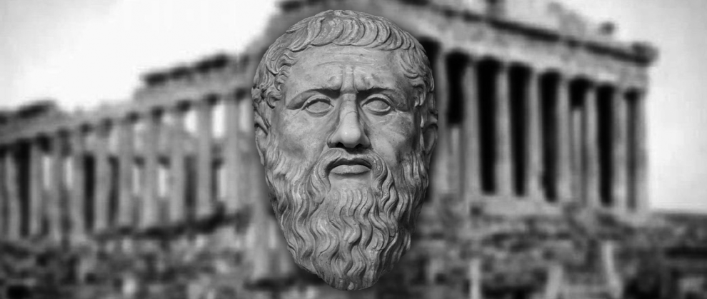 Imagem da escultura de Plato